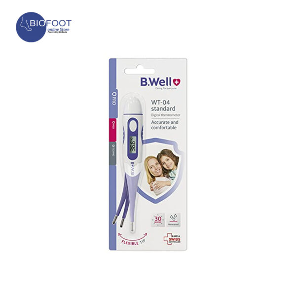 B.Well WT-04 Standard Digital Thermometer  Flexible-Tip Waterproof Celsius & Fahrenheit - Image 2