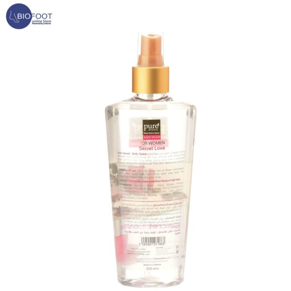 Pure Beauty Secret Love Body Splash for Women 250ml - Image 2