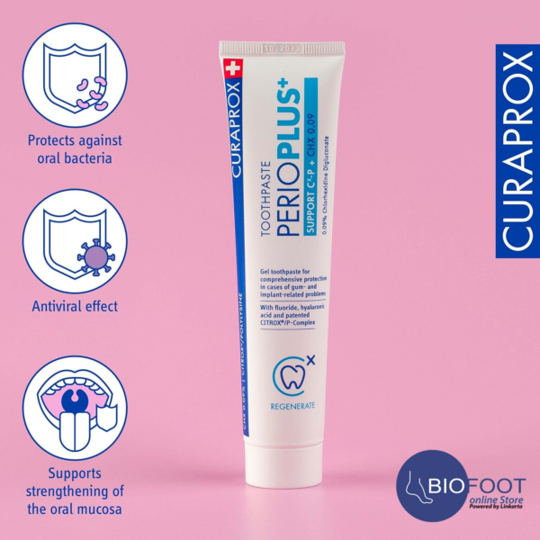 Curaprox PerioPlus+ Support CHX 0.09% Tooth Paste 75 ml - Image 4