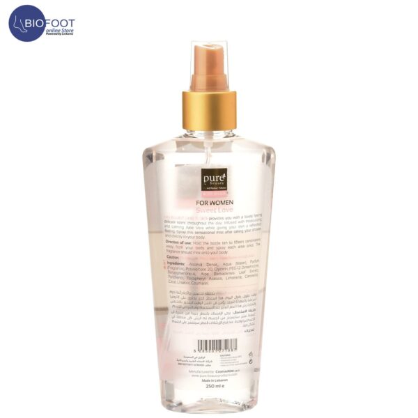 Pure Beauty Sweet Love Body Splash for Women 250ml - Image 3