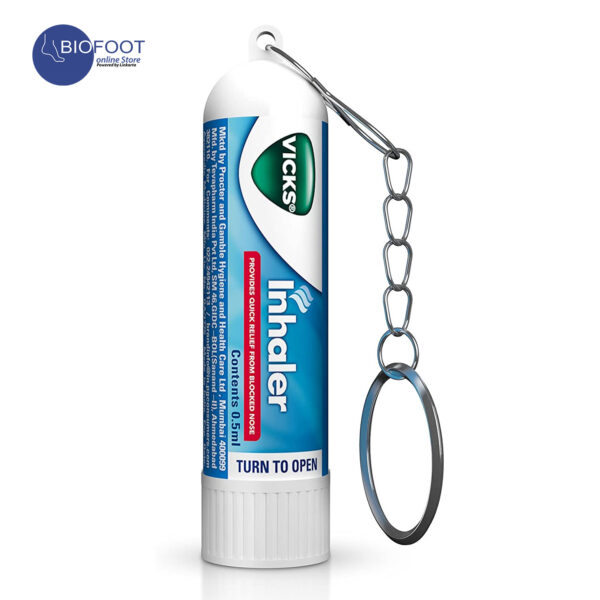 Vicks Vapor Inhaler Nasal Congestion Allergy Blocked Nose Key Chain 0.5ml
