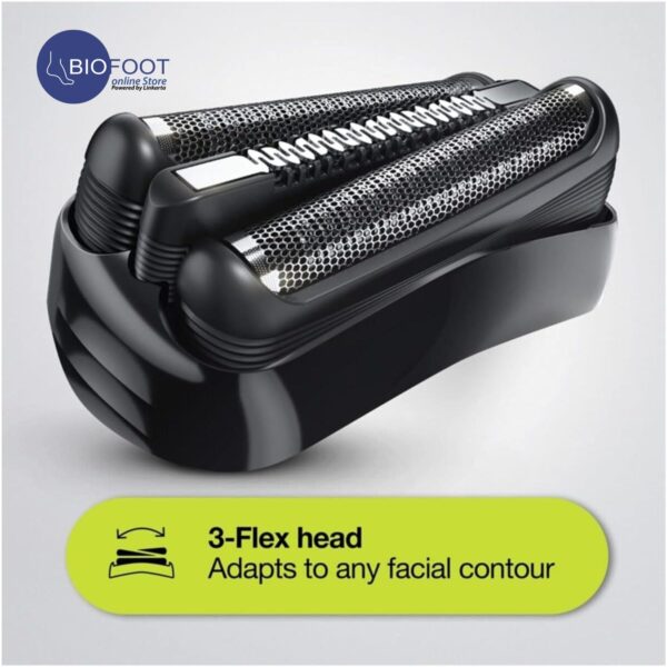 Braun Series 3 Shave 310Bt And Style Rechargeable Wet And Dry Electric Shaver, Blueblack - Image 4