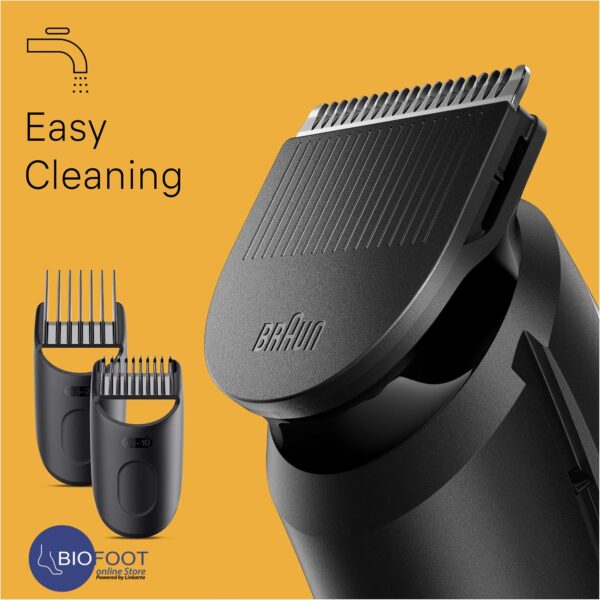 Braun Beard Trimmer Series 3 BT3410, Electric Beard Trimmer For Men, Incl. Ultra-Sharp Blade, 40 Length Settings, Styling Tools, Rechargeable 50-min Cordless Runtime & Washable - Image 3