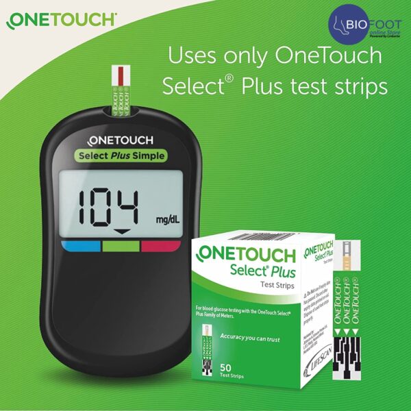 ONETOUCH Select  Plus Blood Sugar Test Strips 50 peices - Image 5
