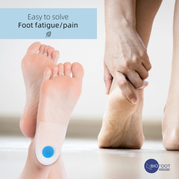 BIOFOOT Silicone Heel Spur Cushions, 7mm Pads with Removable Plug for Heel Pain Relief, Plantar Fasciitis, Tendinitis Support, Shock Absorbing Orthopedic Heel Cups for Comfort & Pressure Relief (1 Pair) - Image 6