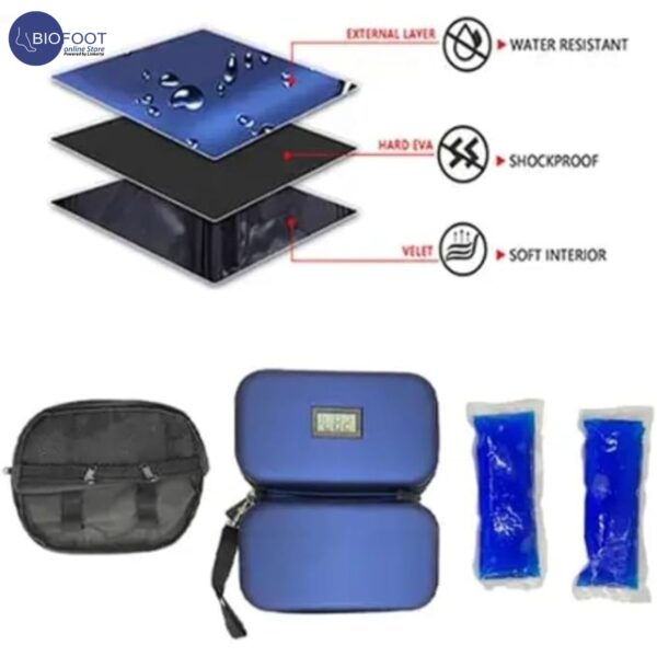 ClinMed MedCase Insulin Bag (portable insulin bag) Travel Case Medicine Organizer Portable Diabetic Supplies Cooler Handy Bag - Image 5