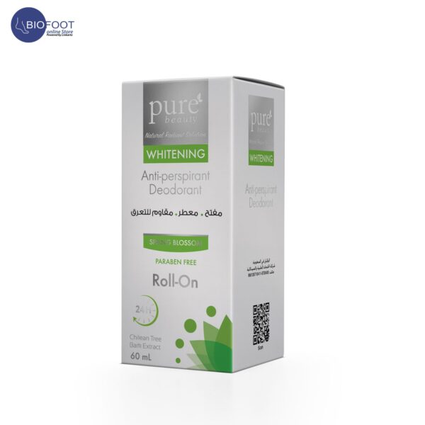 Pure Beauty Whitening Antiperspirant Deodorant Roll-on Spring Blossom 60 ml - Image 3