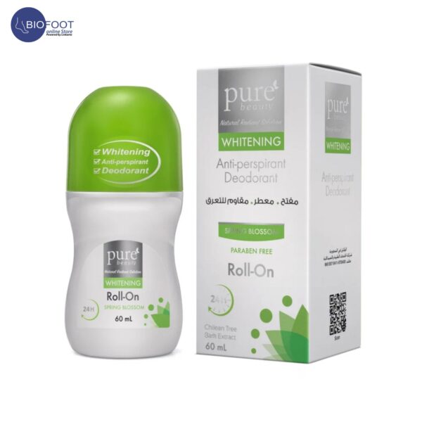 Pure Beauty Whitening Antiperspirant Deodorant Roll-on Spring Blossom 60 ml - Image 4