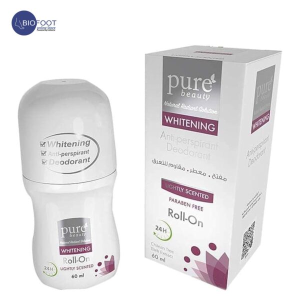 Pure Beauty Whitening Antiperspirant Deodorant Roll-on Lightly Scented 60 ml - Image 3