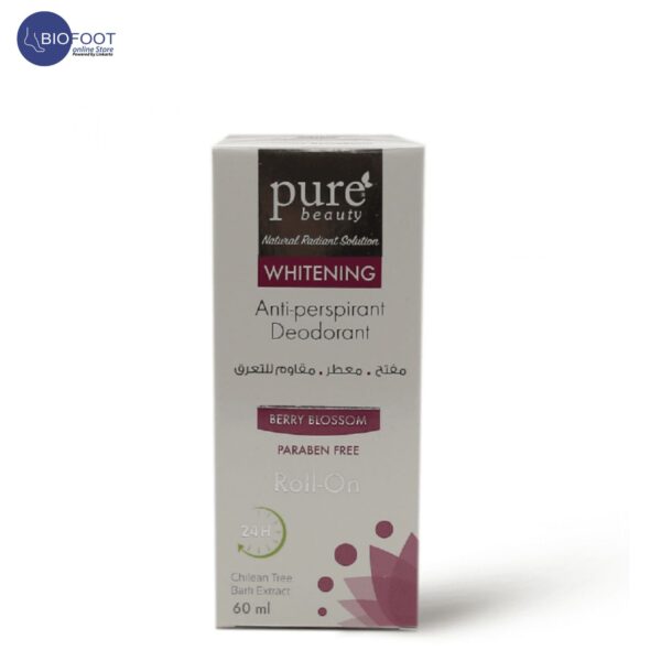 Pure Beauty Whitening Antiperspirant Deodorant Roll-on Berry Blossom 60 ml - Image 2