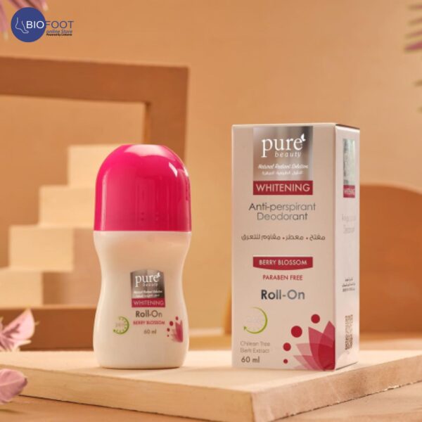 Pure Beauty Whitening Antiperspirant Deodorant Roll-on Berry Blossom 60 ml - Image 5