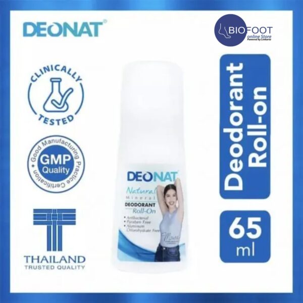 Deonat Deodorant Natural Mineral Roll on 65ml - Image 5