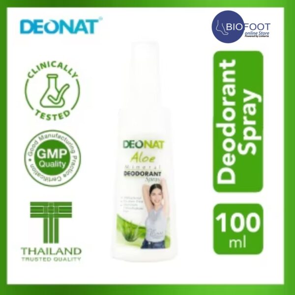 Deonat Deodorant  Aloe Mineral Deodorant Spray 100ml - Image 5