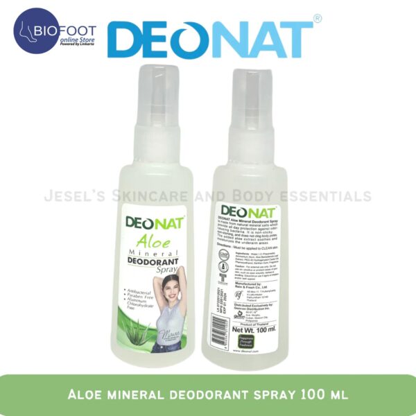 Deonat Deodorant  Aloe Mineral Deodorant Spray 100ml - Image 4