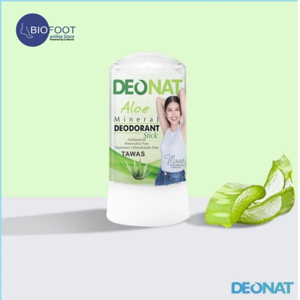 Deonat Aloe Mineral Deodorant Stick 60g - Image 2