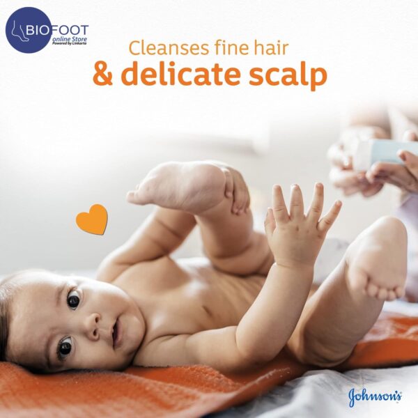 Johnsons Baby Shampoo No More Tears, Hypoallergenic, Gentle on Scalp 300ml - Image 7