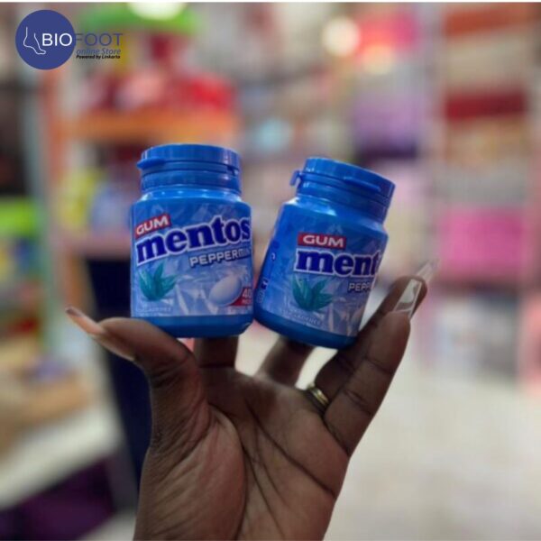 Mentos Sugar Free  Peppermint Gum Tub 40pcs - Image 2
