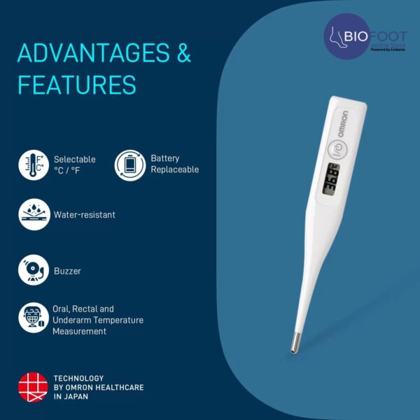 Omron Eco Temp Basic Digital Thermometer MC-246 - Image 6