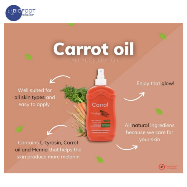 Carrot Sun Tanning Oil Spray 200ml - Image 3
