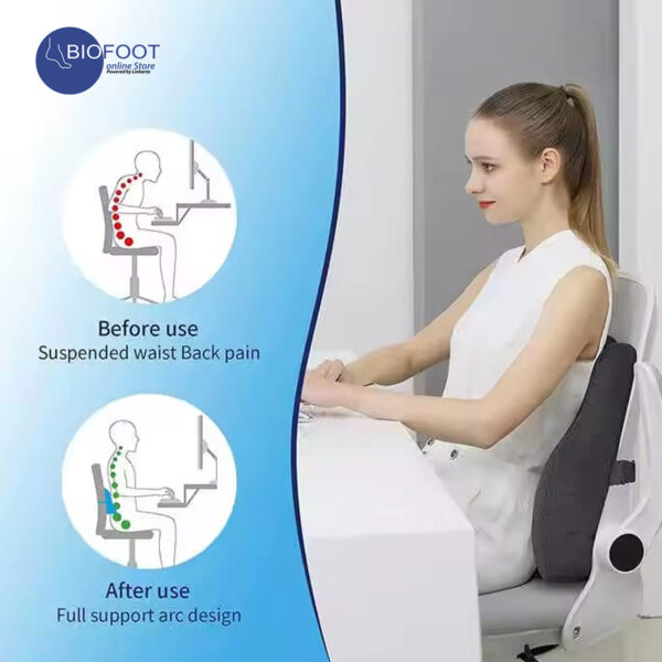 Biofoot Comfortable Breathable Memory Foam Back Support - Image 4