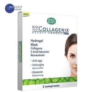 ESI Biocollagenix Hydrogel Face Mask Marine Collagen, Hyaluronic Acid, Resveratrol Moisturizing & Anti-Fatigue Skincare 2pcs