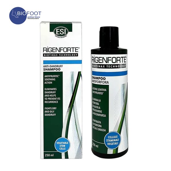 ESI Rigenforte Anti-Dandruff Shampoo For Both Dry And Oily Hair To Treats Dry And Greasy Dandruff With An Antifungal Action & Other Natural Ingredients  250ml - Image 3