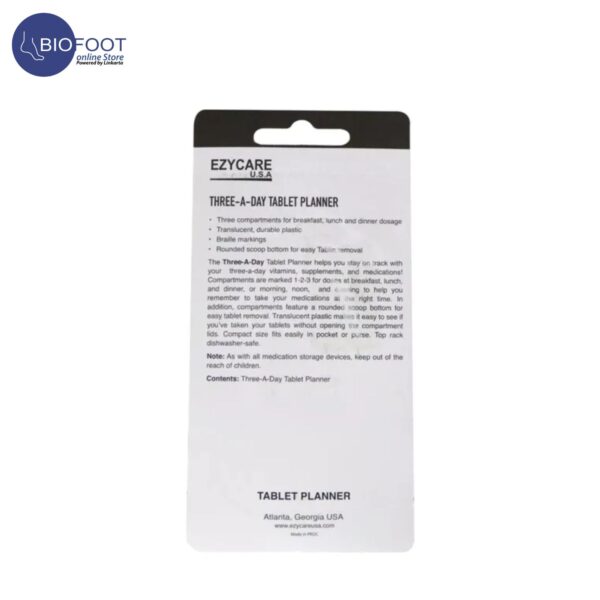 Ezycare Three A Day Tablet Planner 17178 - Image 3