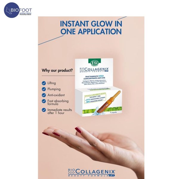 ESI BioCollagenix Concentrated Anti Aging Face Treatment  1Ampoules - Image 5