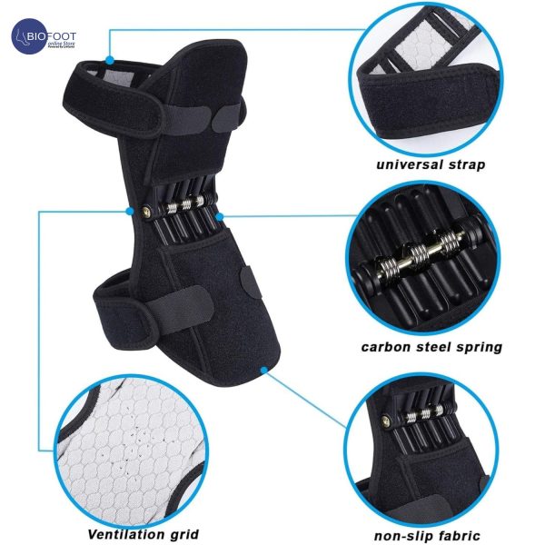 BIOFOOT Knee Booster, Joint Support Knee Pads, Power Lift Knee Stabilizer Pads - Powerful Rebound Spring Force Relief Knee Brace for Men Climbing, Squat, Sport Per Pc - Image 5