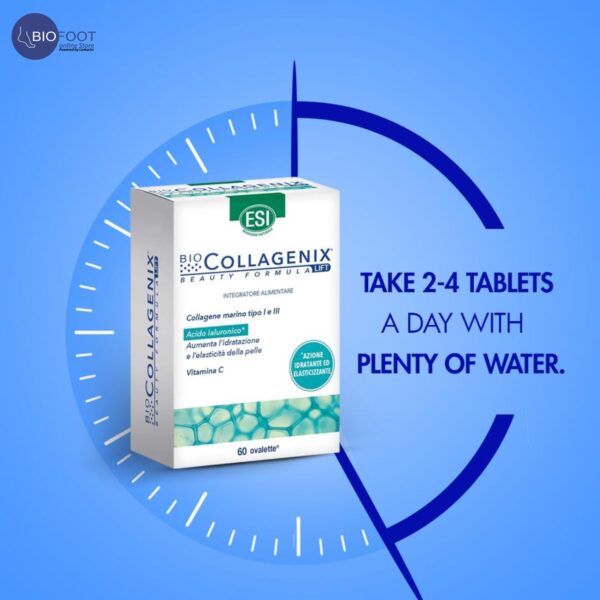 ESI BioCollagenix Food Supplement Marine Collagen Type 1 and 3 60 Tablets - Image 3