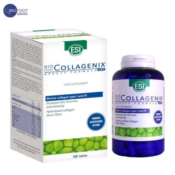 ESI BioCollagenix Food Supplement Marine Collagen Type 1 and 3 120 Tablets - Image 3