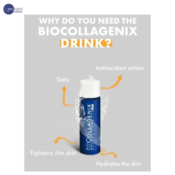 Biocollagenix Collagen Drink, 30 ml (10 Pcs) - Anti-Aging Formula with Antioxidants, Vit C, Zinc & Copper, Reduces Wrinkles, Hydrates & Improves Tone, Supports Elasticity, Fights Oxidative Stress - Image 2