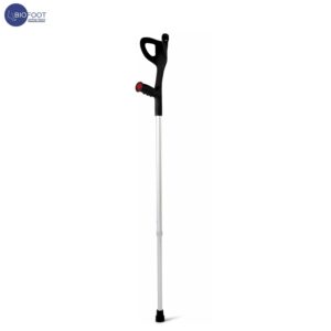 Euromed 937 Elbow Crutches Full Black with Strap