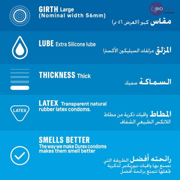 Durex Extra Safe Condom  Pack of 3pcs - Image 6