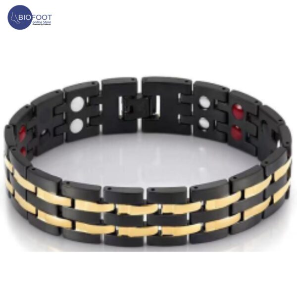 Duddoo Magnetic Bracelet D-9044 Black Gold