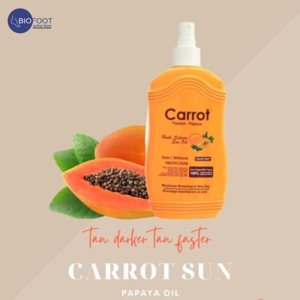 Carrot Sun Pappaya Tanning Oil Spray  200ml - Image 3