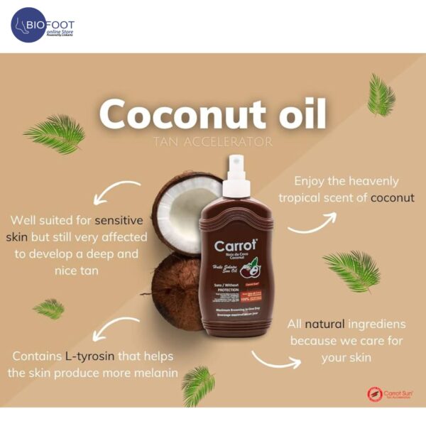 Carrot Sun Coconut Oil Tanning Spray 200ml - Image 6