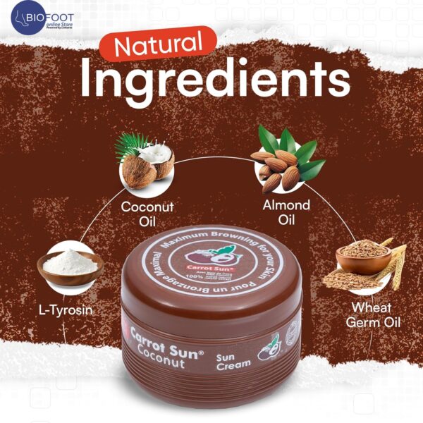 Carrot  Sun Coconut Oil Tanning Cream 350 ml - Image 3