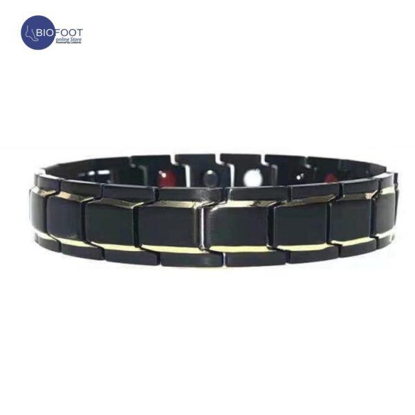 Duddoo Magnetic Bracelet D-8010 Black Gold