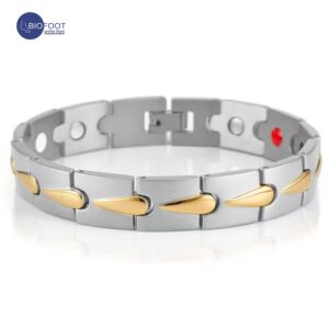 Duddoo Magnetic Bracelet D-9082 Silver Gold