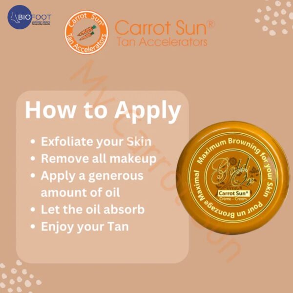 Carrot Sun Gold Tanning Cream 350 ml - Image 3