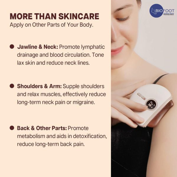 TechLove Rechargeable Gua Sha Facial Massager with a Powerful 1000 mAh Battery, Heat, Vibration, Red Light Therapy. Face & Neck Sculpting Tool to Lift, Reduce Wrinkles, Puffiness, Anti-Aging for Radiant Skin
جهاز غواشا الإلكتروني للوجه والعنق - Image 5