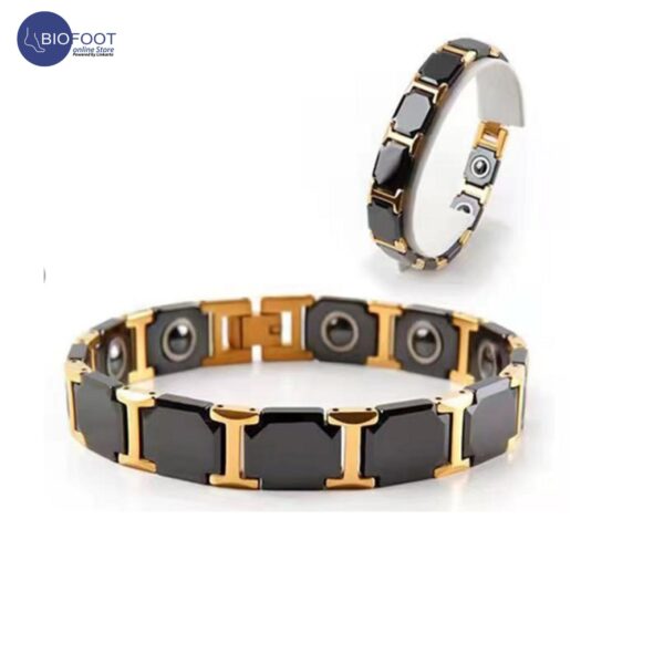 Duddoo Magnetic Bracelet D-8020 Black Gold