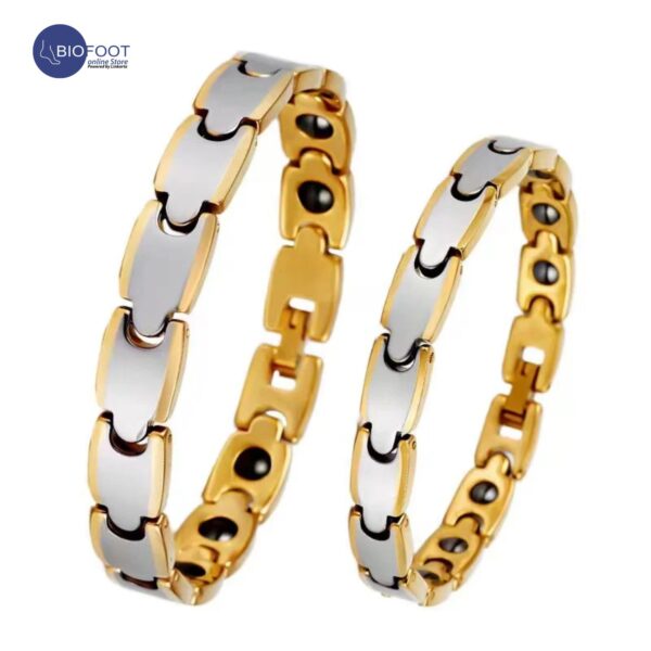 Duddoo Magnetic Bracelet D-1010 Chrome Gold