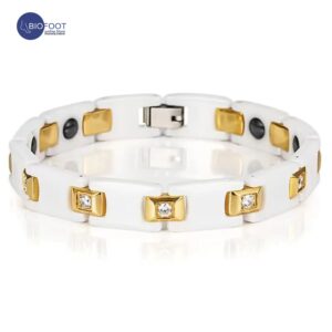 Duddoo Magnetic Bracelet D-9070 White Gold