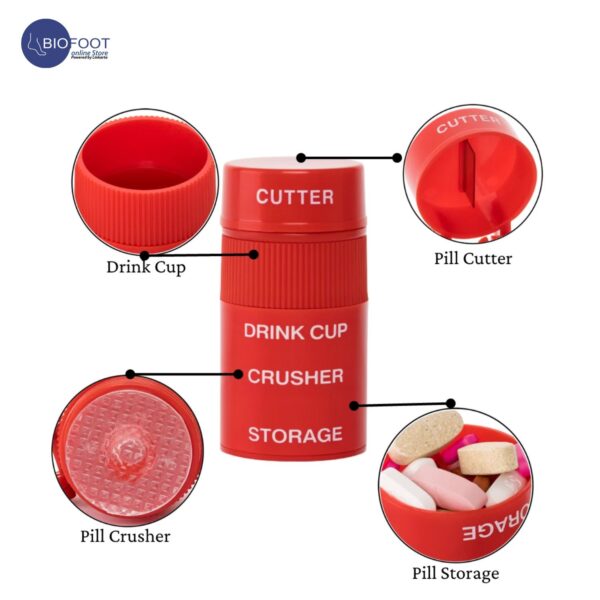 EzyCare 3 in 1 Cut N' Crush Pill Storage 17825 - Image 6