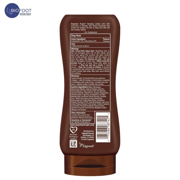 Hawaiian Tropic Sunscreen Protective Dark Tannning Sun Care Sunscreen Lotion - SPF 4, 8Oz - Image 2