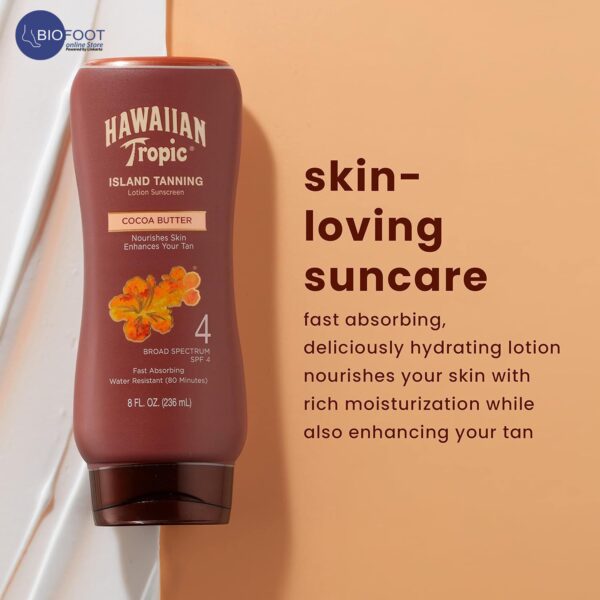 Hawaiian Tropic Sunscreen Protective Dark Tannning Sun Care Sunscreen Lotion - SPF 4, 8Oz - Image 3