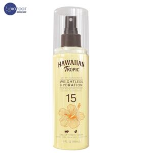 Hawaiian Tropic Weightless Hydration Dry Oil Sunscreen Mist SPF 15, 5oz