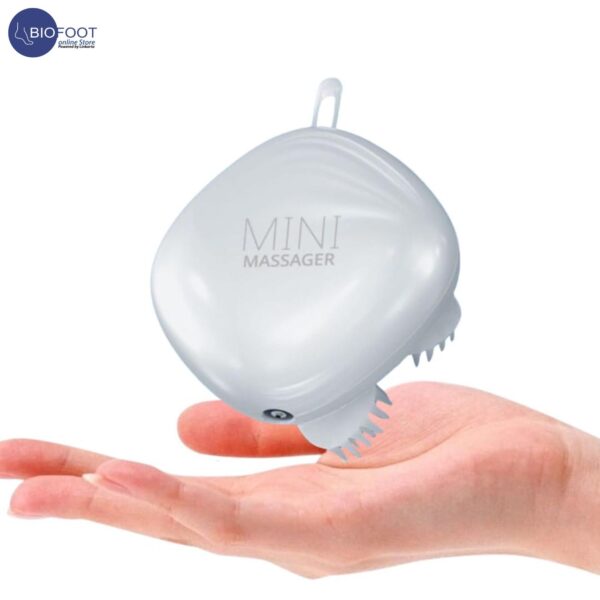 TechLove Electric Scalp Massager, Mini Portable Head Massager, Cordless & Rechargeable with 4 Massage Heads, for Hair Growth, Deep Clean & Scalp Stress Relief